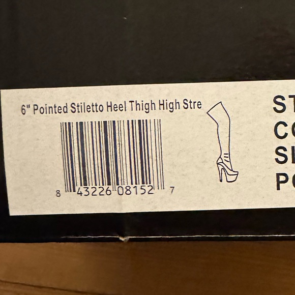 Black Patent Leather Knee-High Boots - Picture 2 of 9